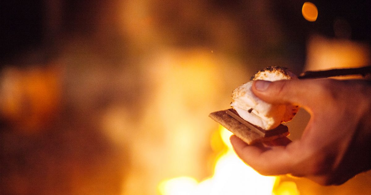 S'mores over a roaring campfire. Photo: Unsplash