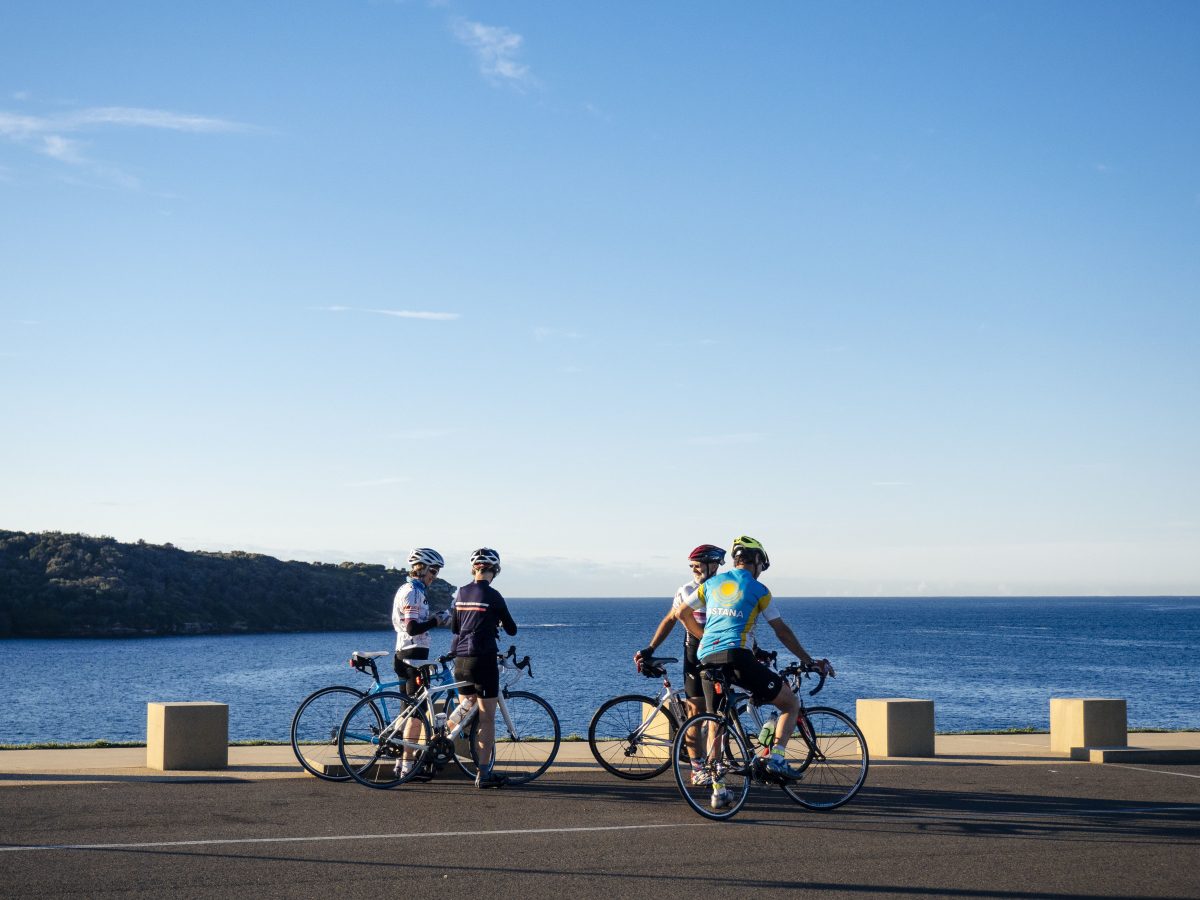 People enjoying the sea view along the La Perouse Loop. Photo: Nick Alfred