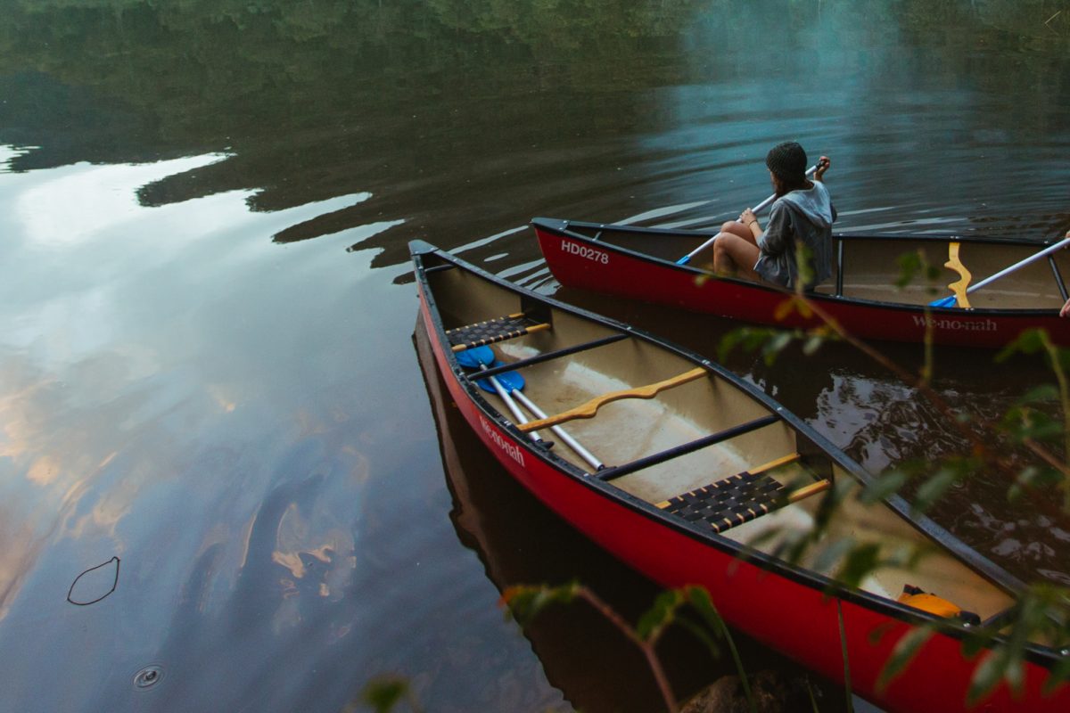 Two canoes on the water, Morton National Park. Photo: Tim Clark