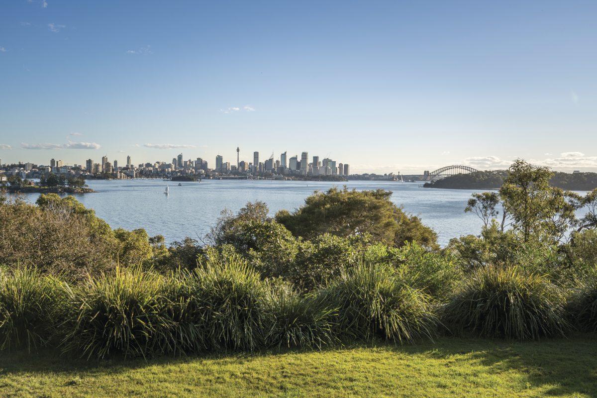 View from Steele Point Cottage, Sydney Harbour National Park. Photo: John Spencer/DPIE