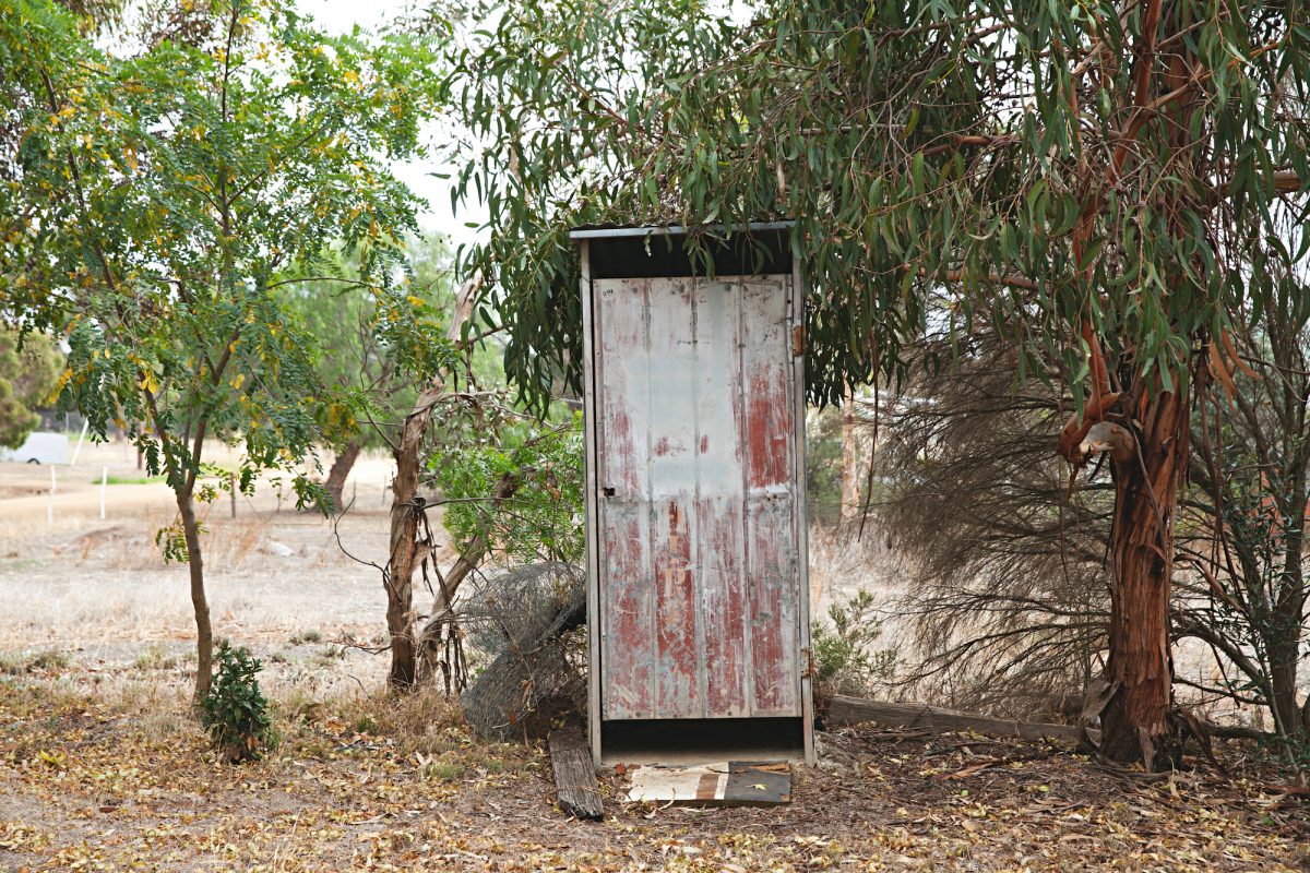 Old outdoor toilet