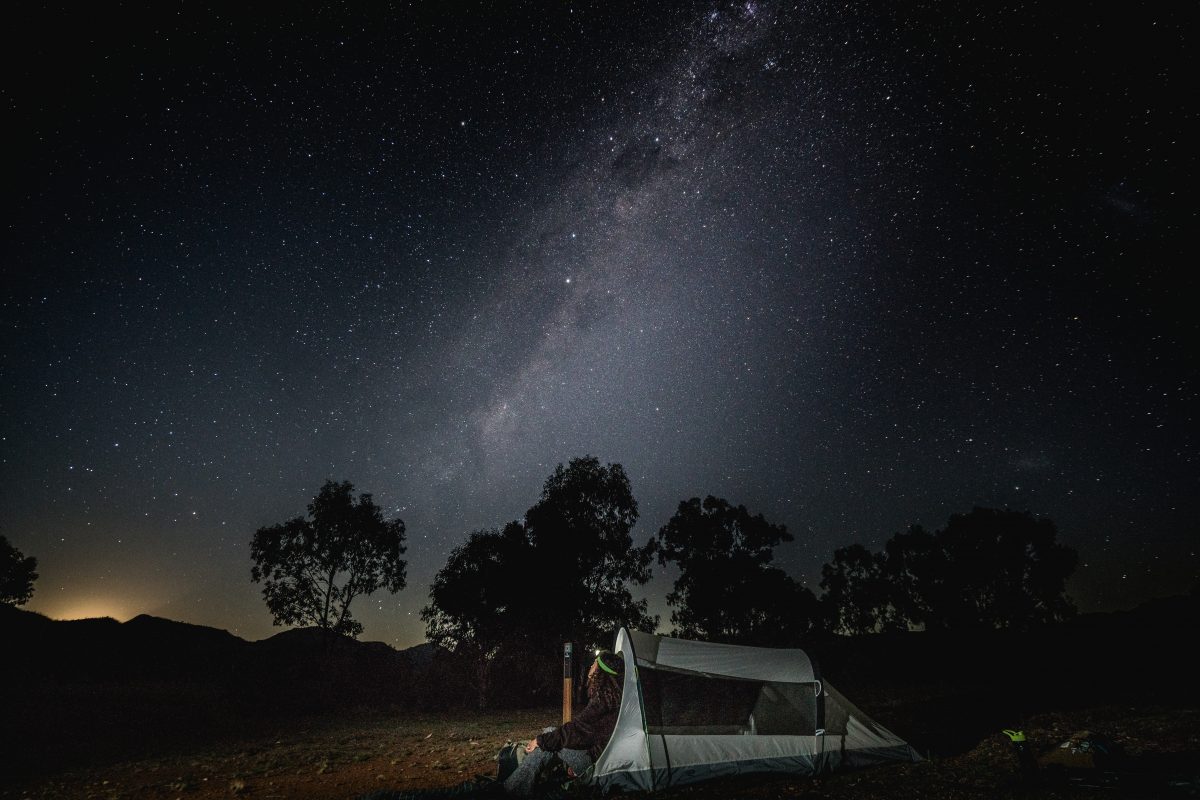 Camping under the stars at Camp Blackman in Warrumbungle National Park. Photo credit: Rob Mulally/DPIE