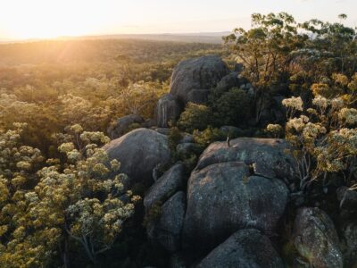At Timbarra lookout watching the sunset. Photo: Harrison Candlin © Harrison Candlin / DPE