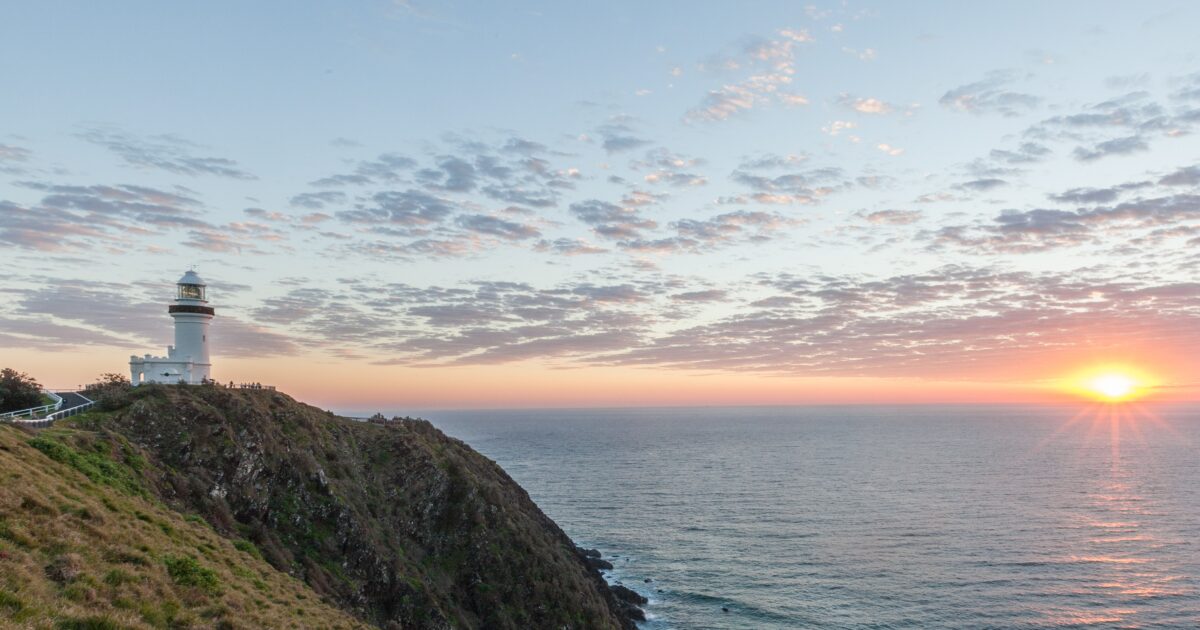Sunrise at Cape Byron Lighthouse.